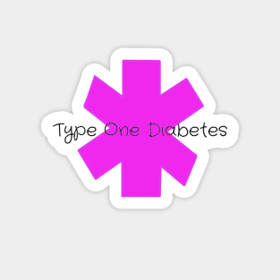 Type One Diabetes - Magenta Sticker